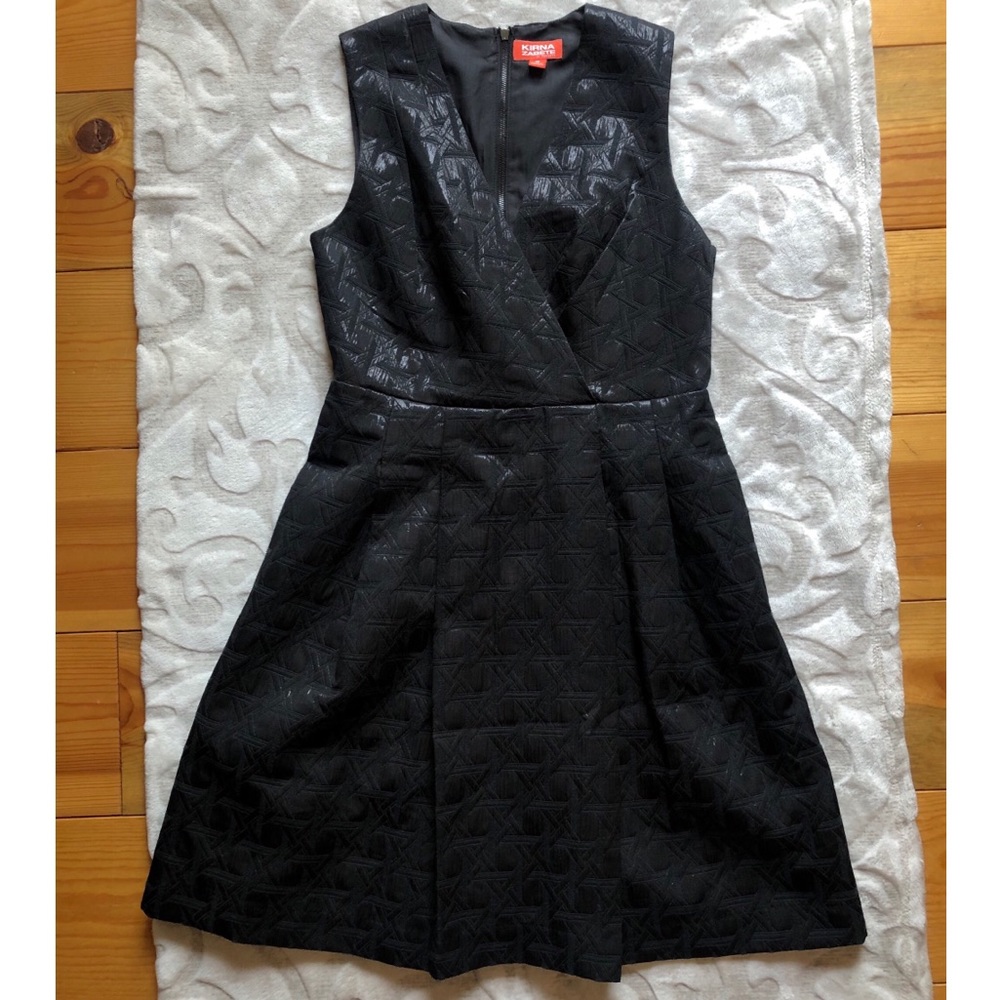 Kirna Zabete Zipper Back Black Dress size 10
